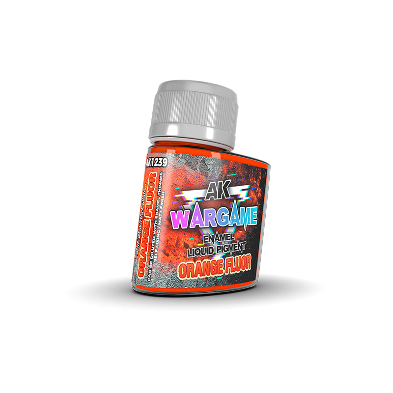 AK Interactive Liquid Pigments Orange Fluor