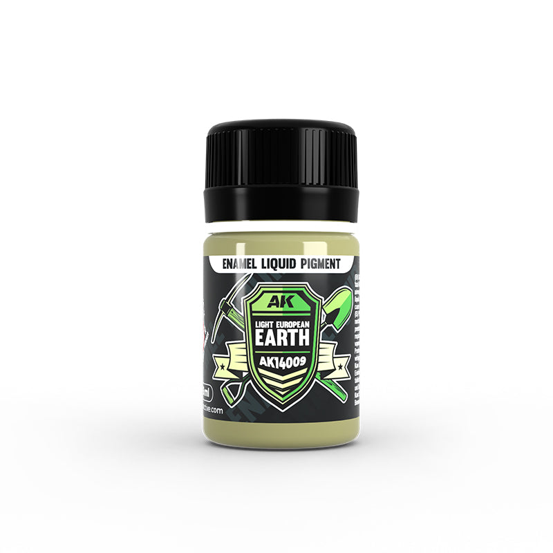 AK Interactive Enamel Liquid Pigments Light European Earth