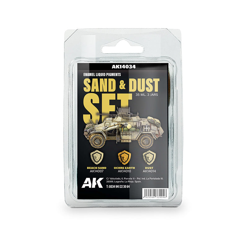 AK Interactive Enamel Liquid Pigments Sand und Dust