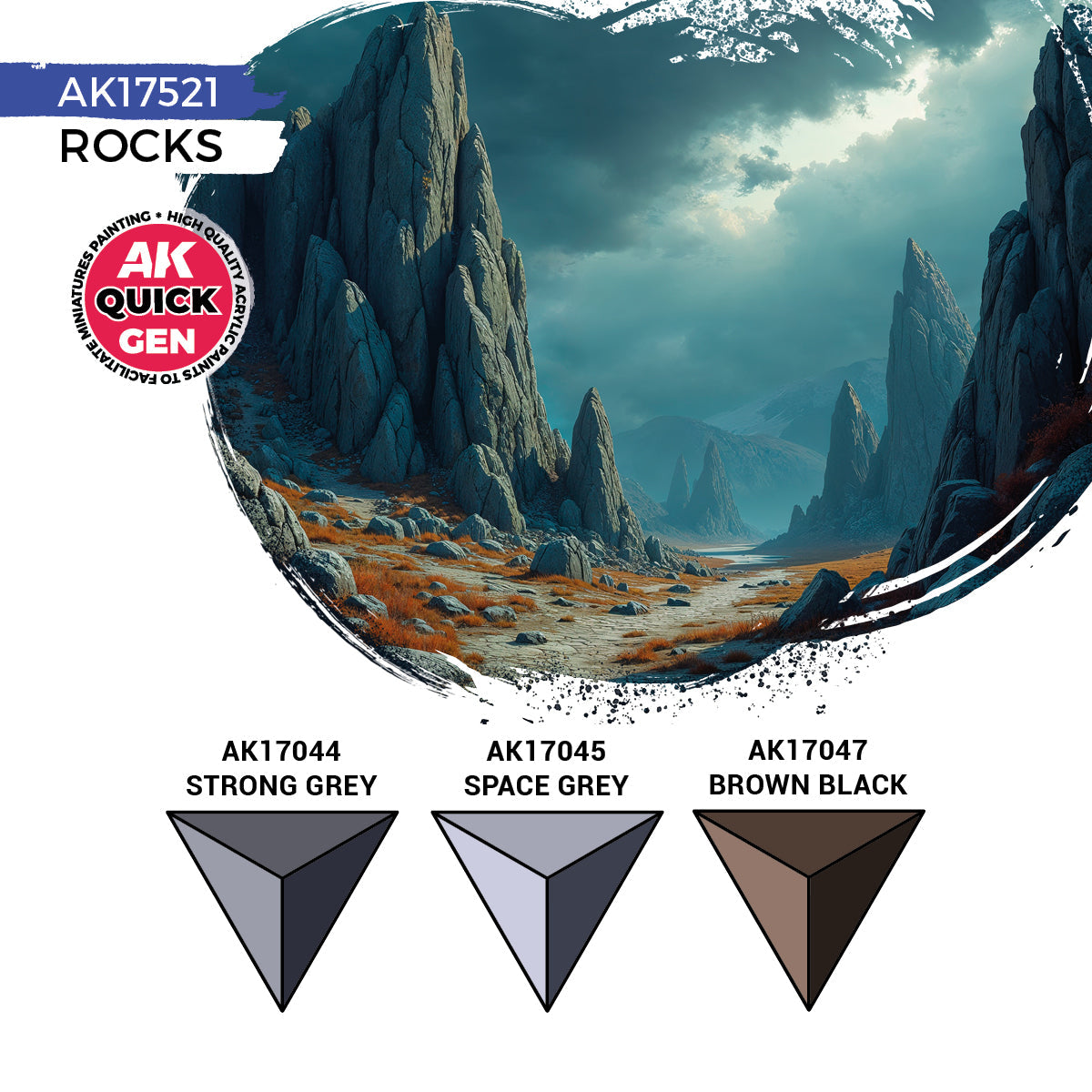 AK Interactive QUICK GEN Rocks Set