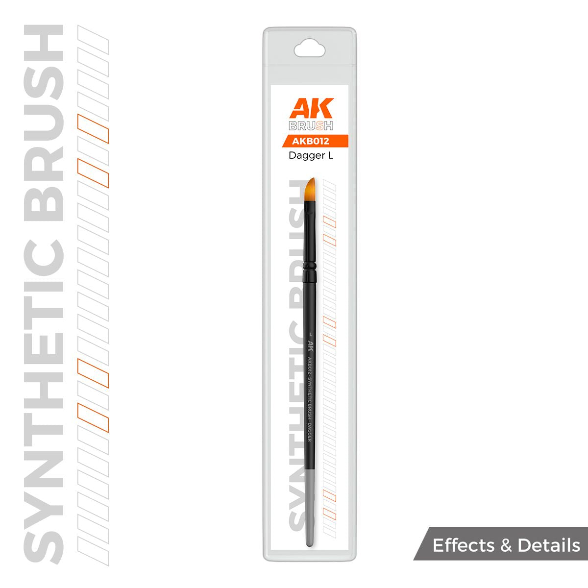 AK Interactive AK SYNTHETIC BRUSH - DAGGER L