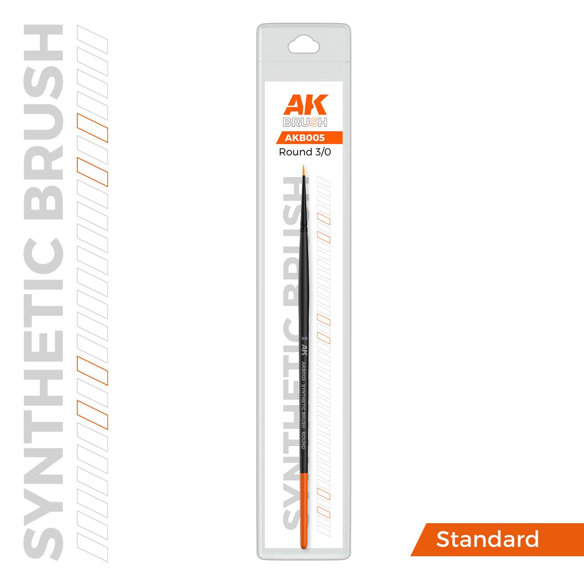 AK Interactive AK SYNTHETIC BRUSH - ROUND 3/0