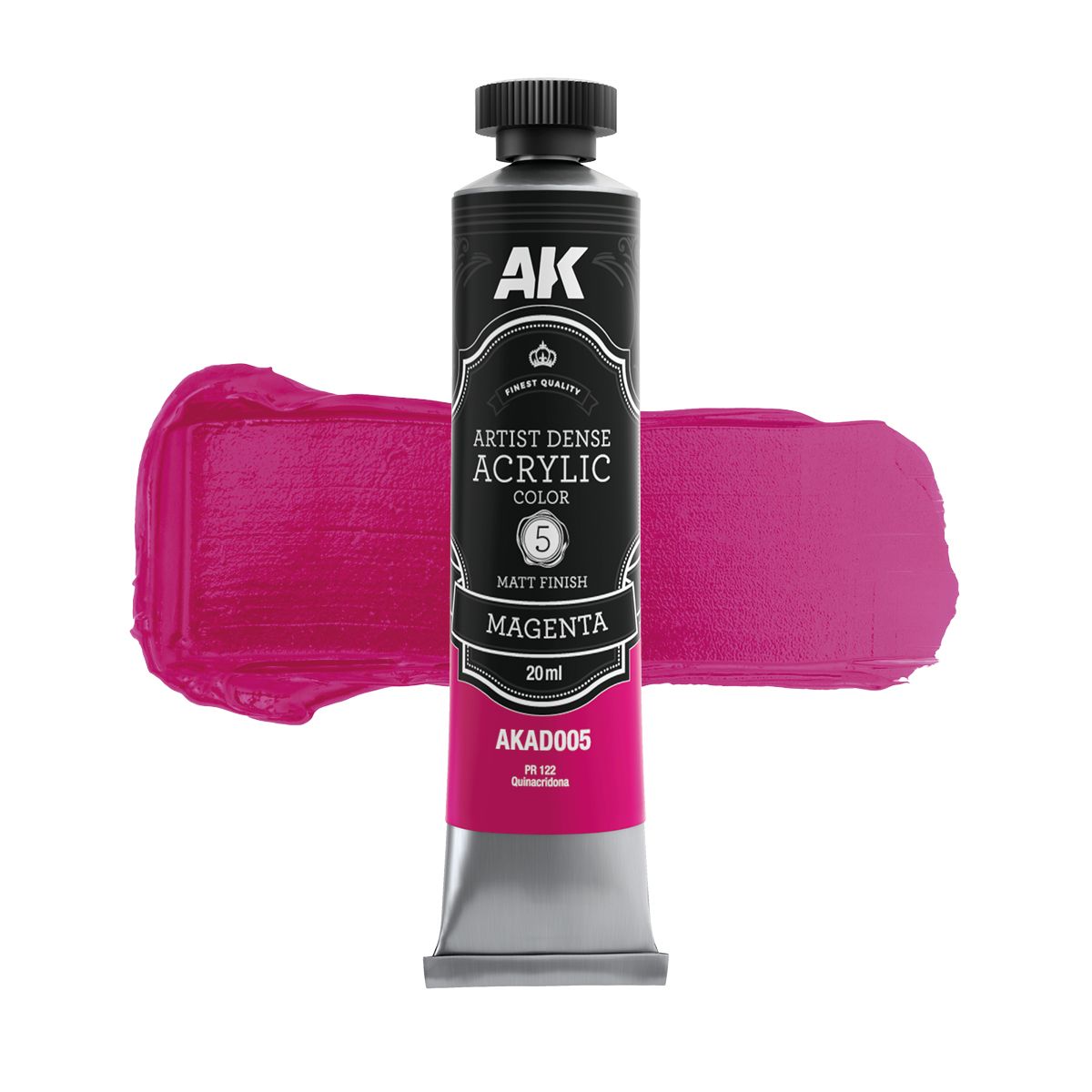 AK Interactive ARTIST DENSE ACRYLIC COLOR Set PRIMARY & SECONDARY SET (6 tubes 20 ml)