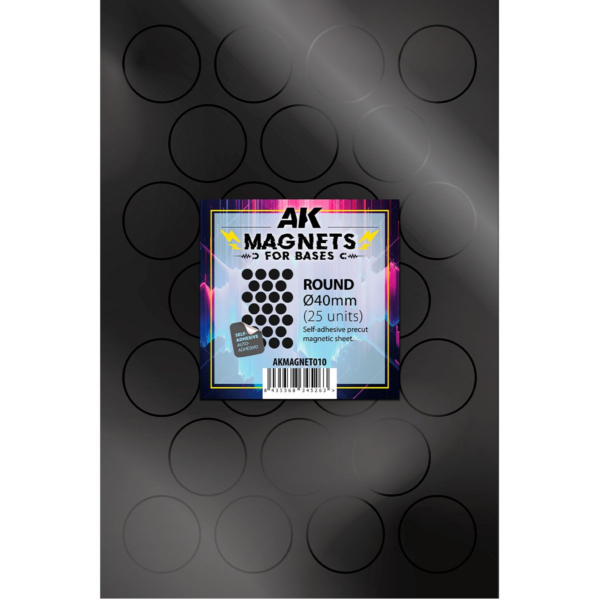 AK Interactive Magnets for Bases ROUND/REDONDO 40 Ø - 25 unid
