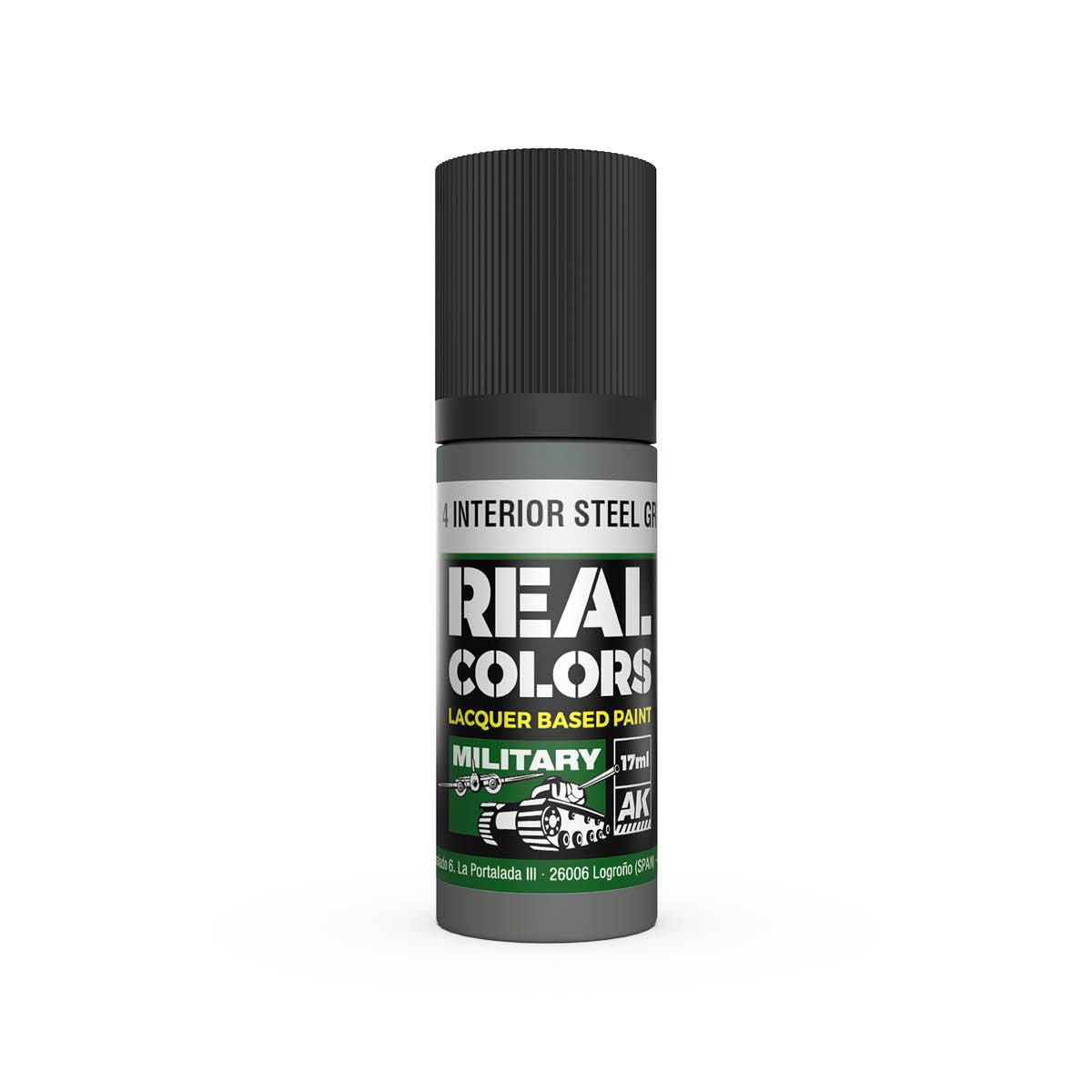 AK Interactive REAL COLORS A-14 Interior Steel Grey 17 ml.