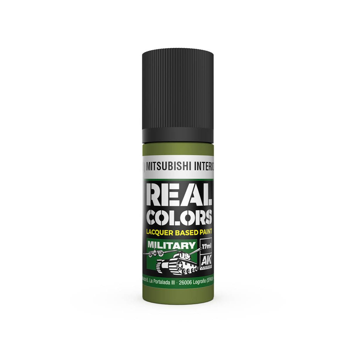 AK Interactive REAL COLORS Ijn M3 (M) Mitsubishi Interior Green 17 ml.