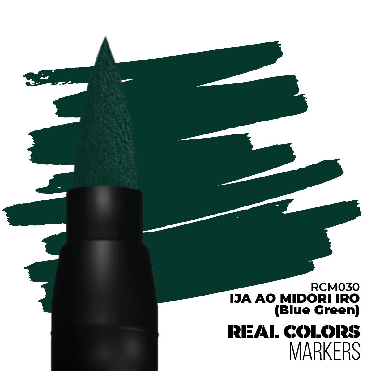 AK Interactive REAL COLORS MARKERS Ija Ao Midori Iro (Blue Green)