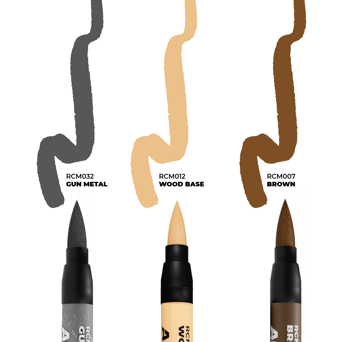 AK Interactive REAL COLORS MARKERS Set Tools - Set 3 Real Colors Markers