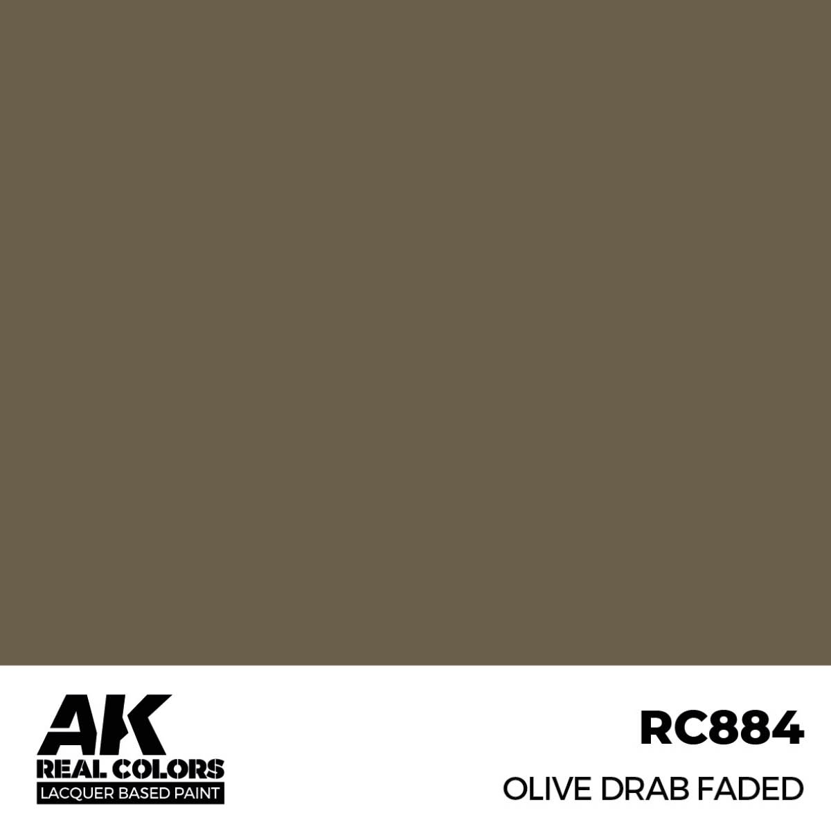 AK Interactive REAL COLORS Olive Drab Faded 17 ml.