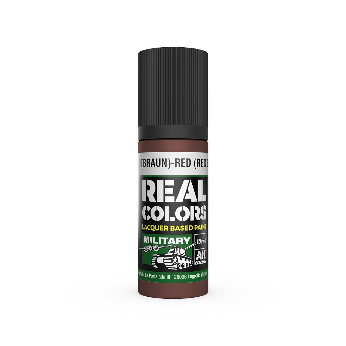 AK Interactive REAL COLORS Rot (Rotbraun)-Red Brown Ral 8012 17 ml.