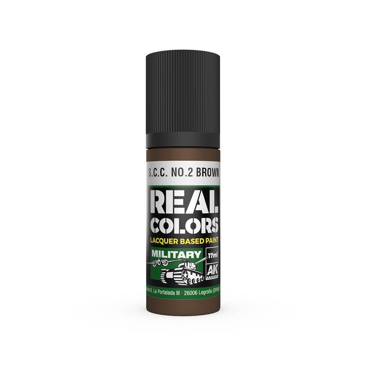 AK Interactive REAL COLORS S.C.C. No.2 Brown 17 ml.