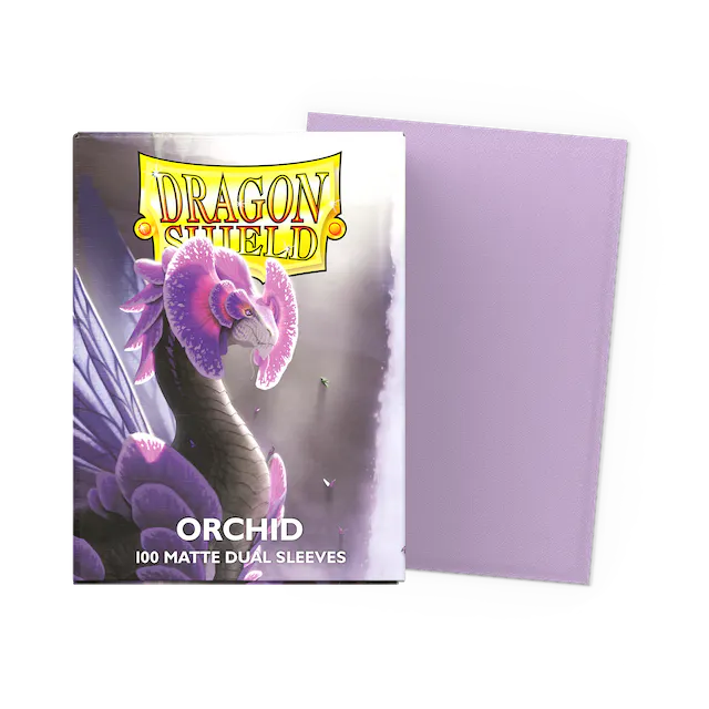Dragon Shield Standard Size Dual Matte Sleeves - Orchid (100 Sleeves)