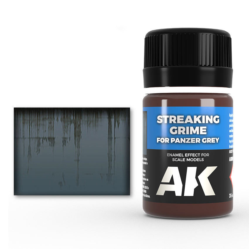 AK Interactive Enamel Effects Streaking Grime for Panzer Grey Vehicles