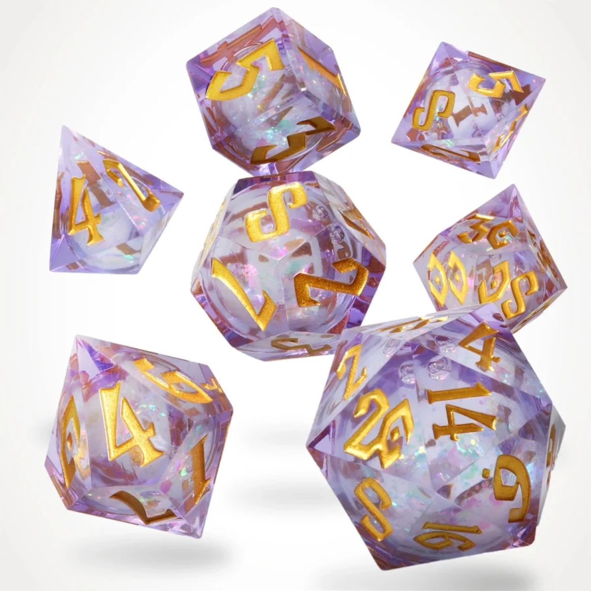 Arcane Sparkle Liquid Core Rpg Dice Set