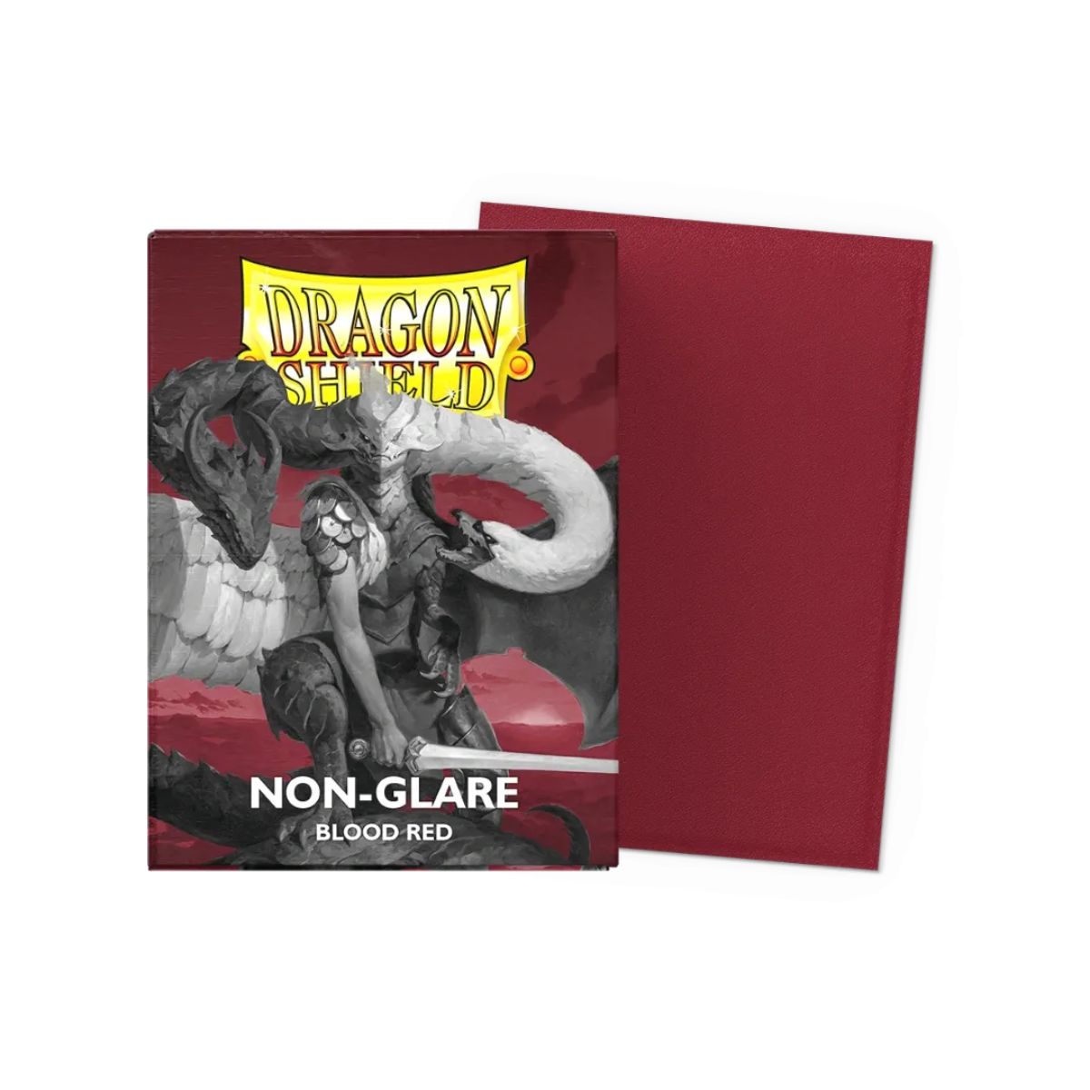 Dragon Shield Standard Size Non Glare Blood Red (100 Sleeves)