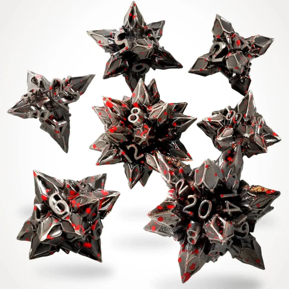 Brutal Bane Metal Rpg Dice Set