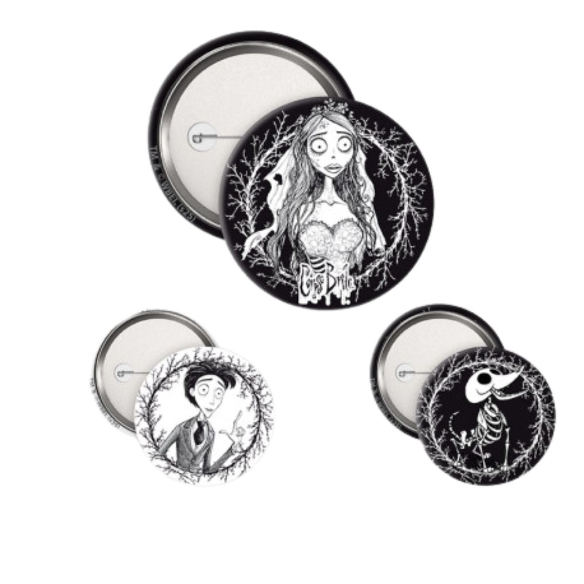 Corpse Bride Badge Pack Trio