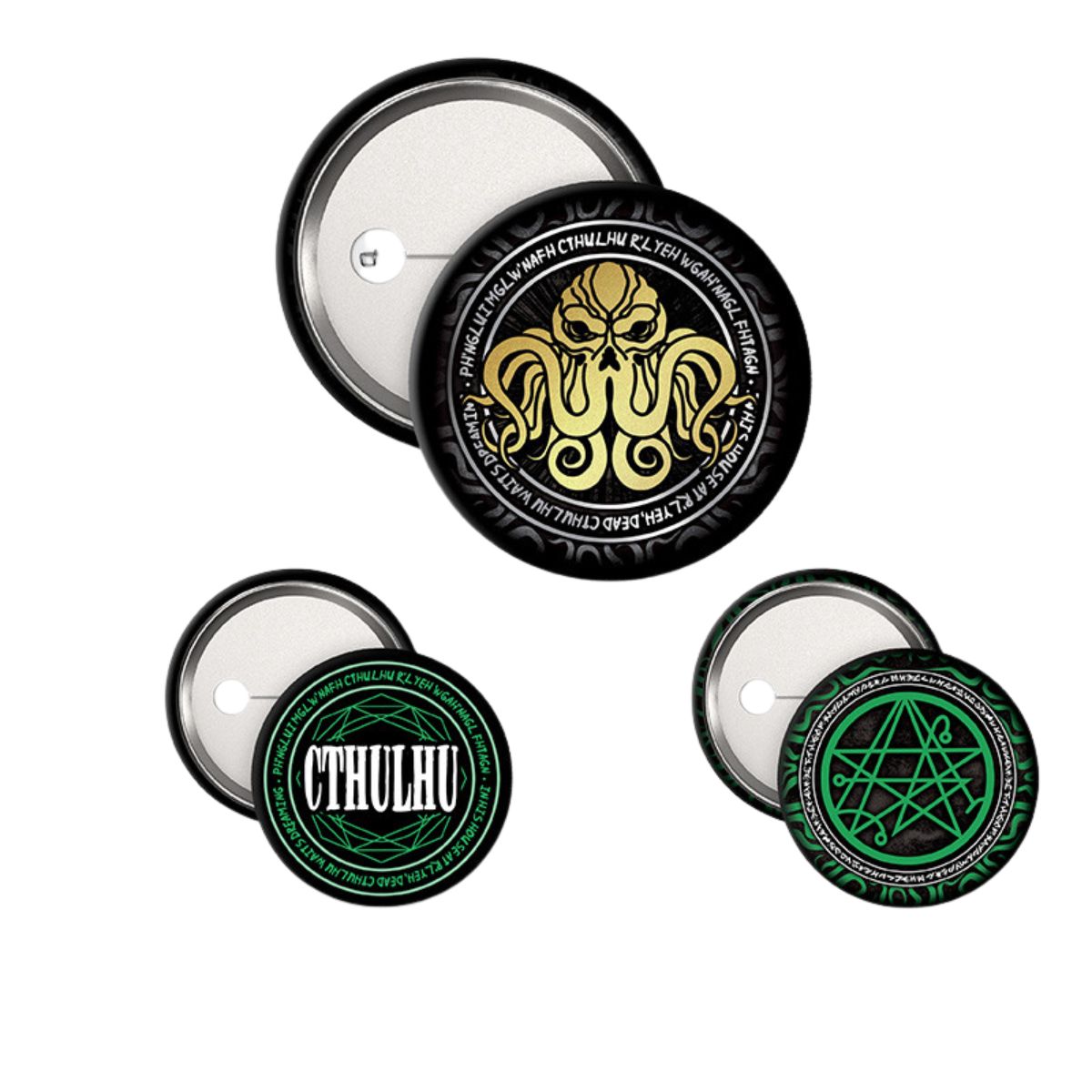 Cthulhu Badge Pack Necronomicon