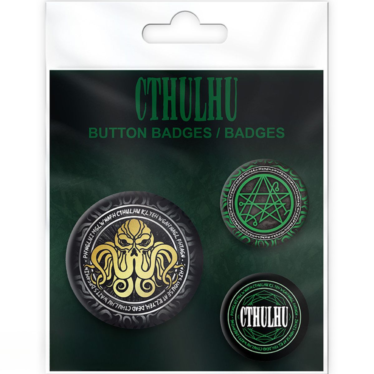 Cthulhu Badge Pack Necronomicon