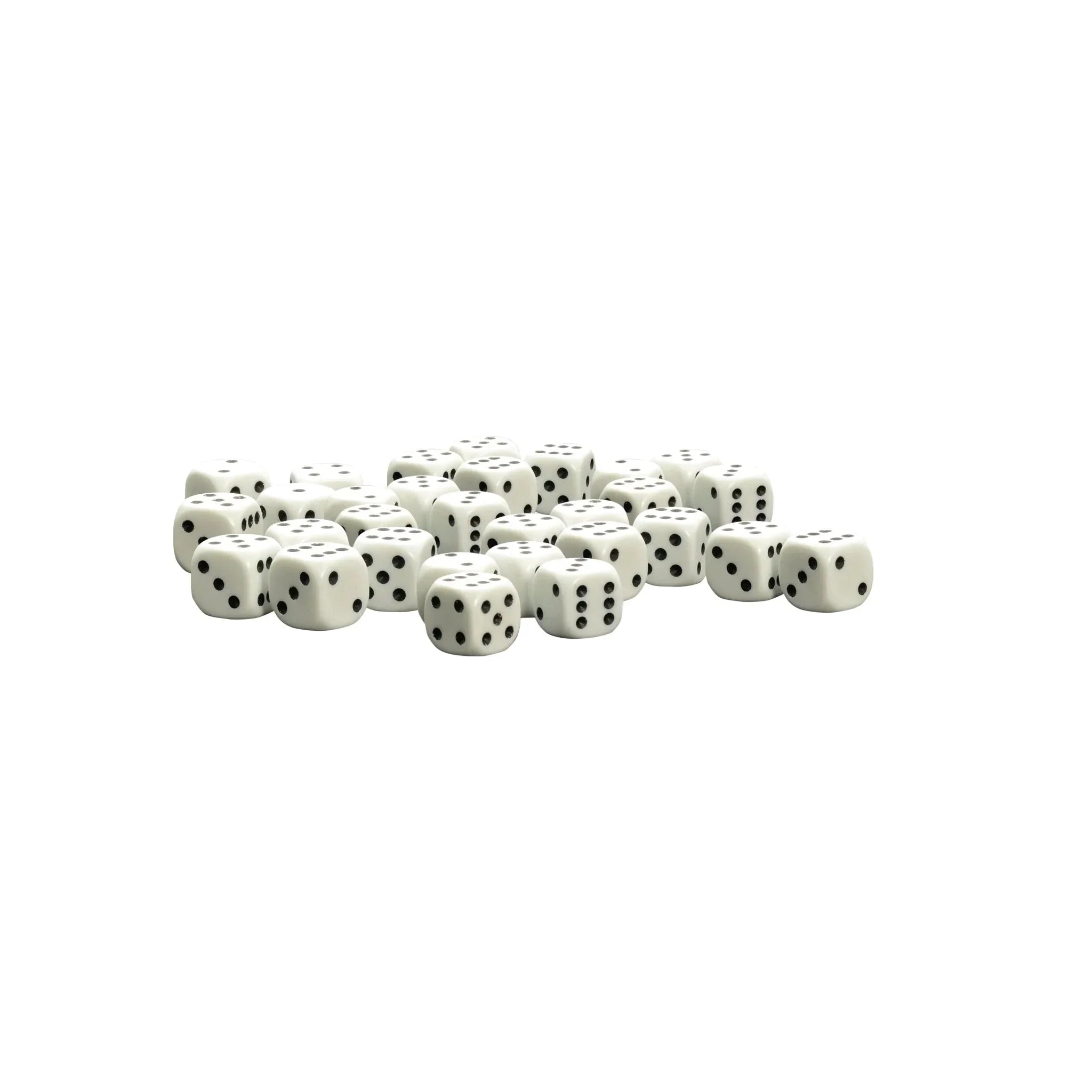 D6 Dice - White (30)