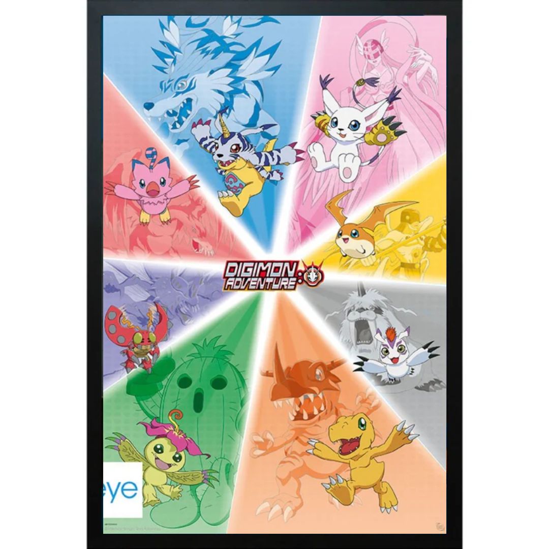 Digimon - Framed Poster Maxi 91.5x61 - Digimon Group