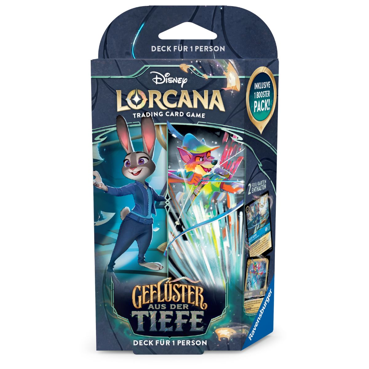 Disney Lorcana Geflüster aus der Tiefe Starter Deck Robin Hood & Judy Hopps