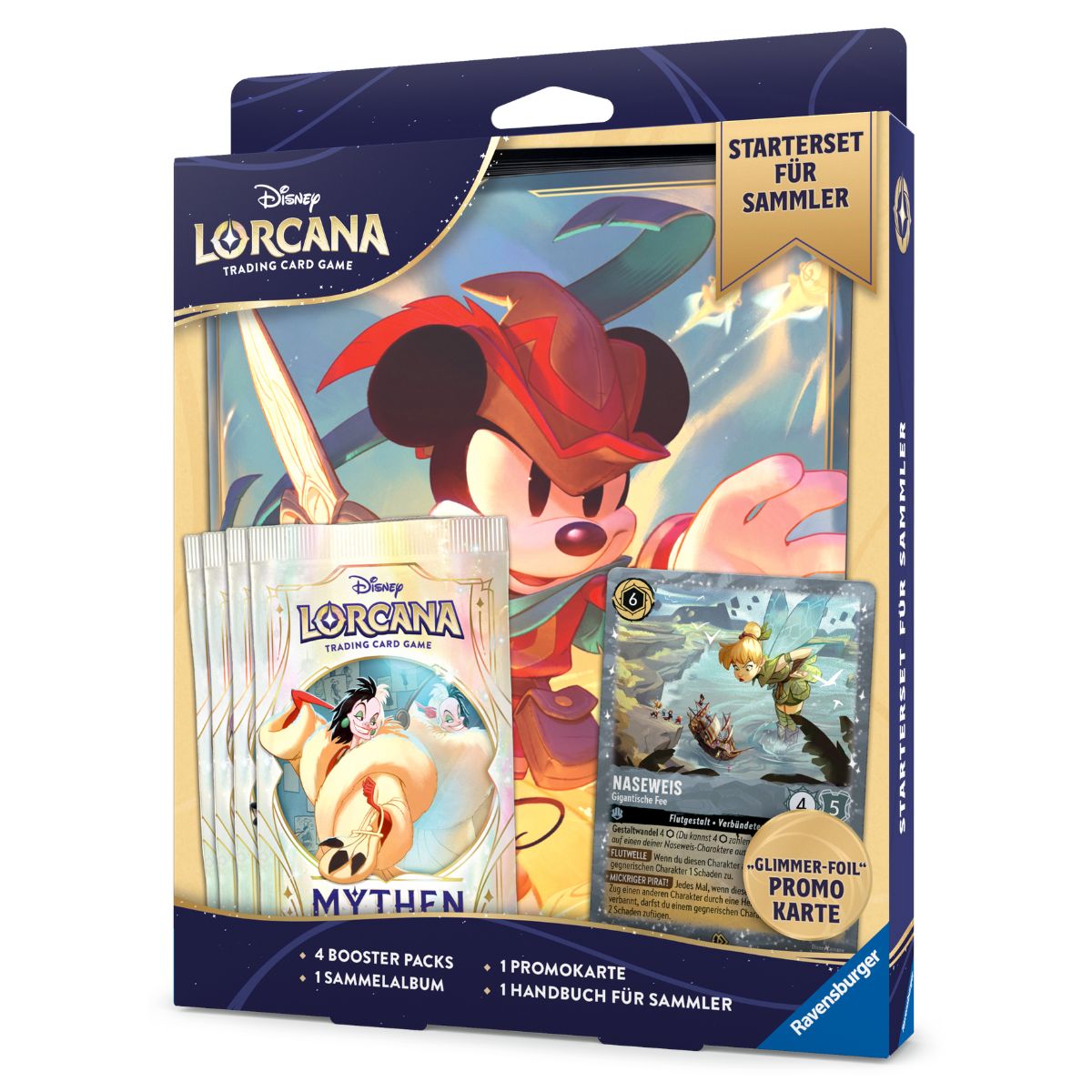 Disney Lorcana Mythen Starterset für Sammler Deutsch