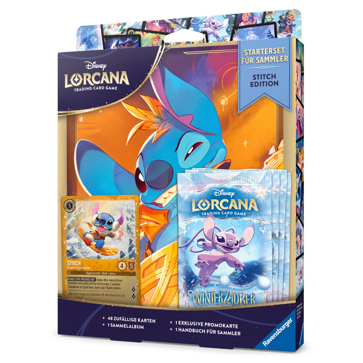 Disney Lorcana Starterset für Sammler Stitch Edition Deutsch