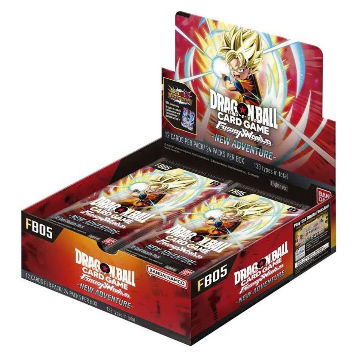 Dragon Ball Super Card Game Fusion World New Adventure FB05 Booster Display (24 Packs) Englisch