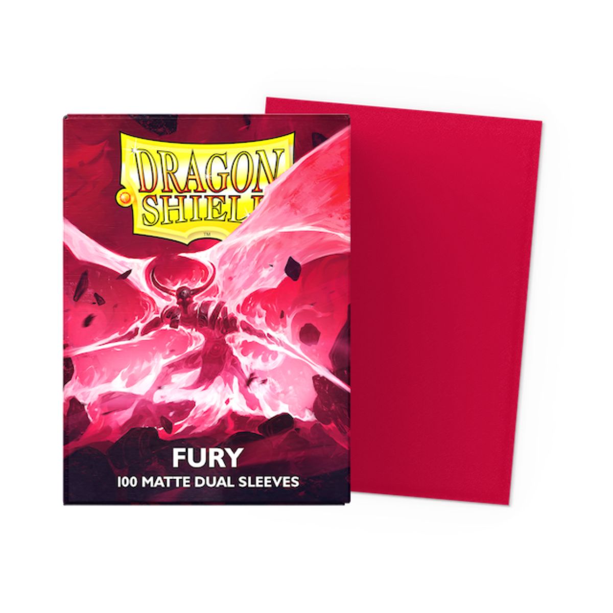 Dragon Shield Standard Size Dual Matte Sleeves - Fury (100 Sleeves)