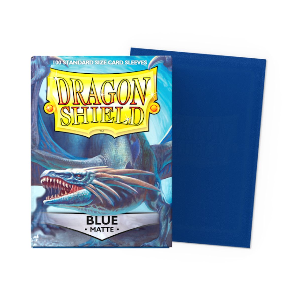 Dragon Shield Standard Size Matte Sleeves - Blue (100 Sleeves)