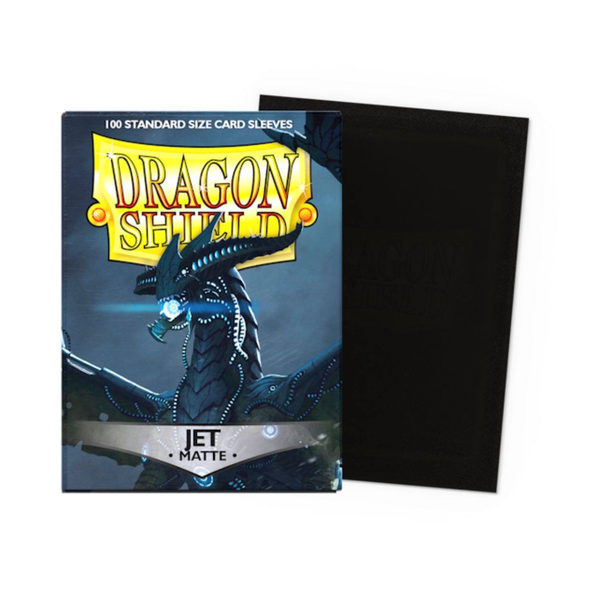 Dragon Shield Standard Size Matte Sleeves - Jet (100 Sleeves)