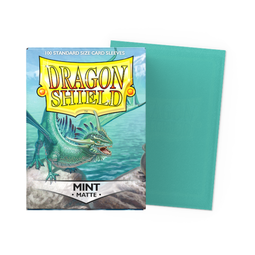 Dragon Shield Standard Size Matte Sleeves - Mint (100 Sleeves)