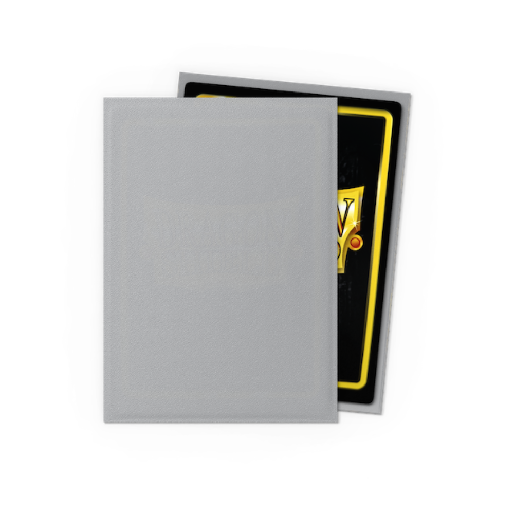 Dragon Shield Standard Size Matte Sleeves - Silver (100 Sleeves)