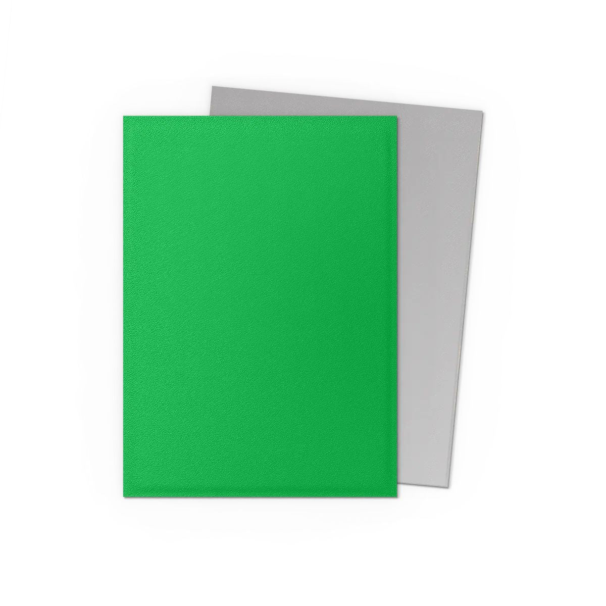 Dragon Shield Standard Size Dual Matte Sleeves - Apple Green & Silver (100 Sleeves)
