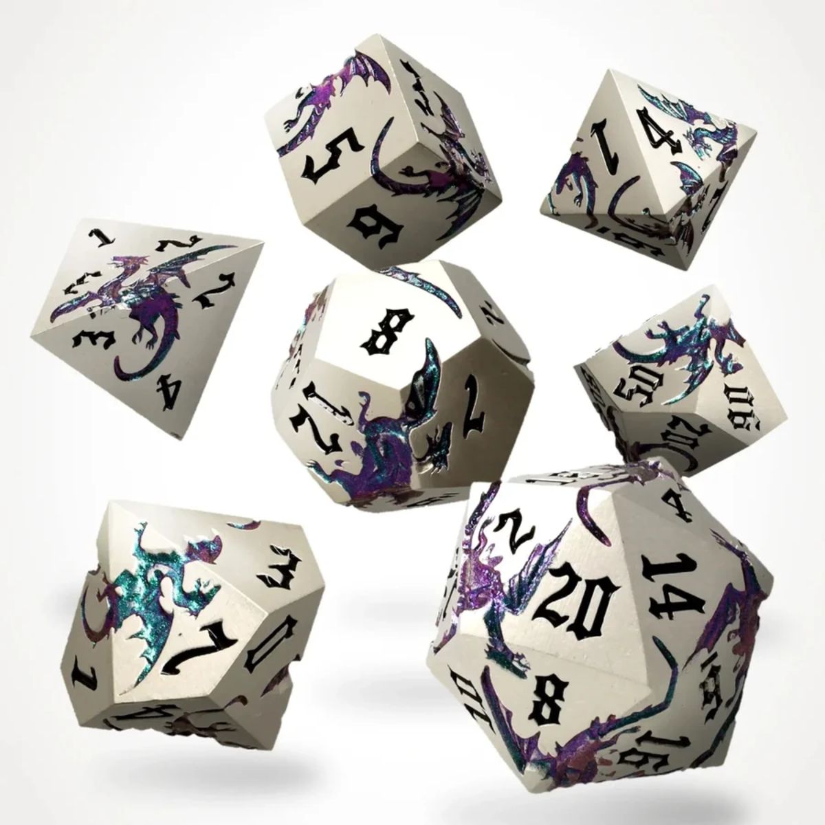 Elderwyrm Metal Rpg Dice Set