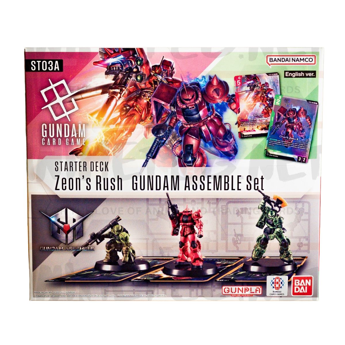 Gundam Zeon's Rush ST03A Starter Deck Set Englisch