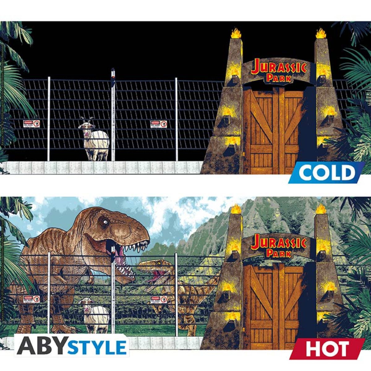Jurassic Park Mug Heat Change 460 ml Gate Box