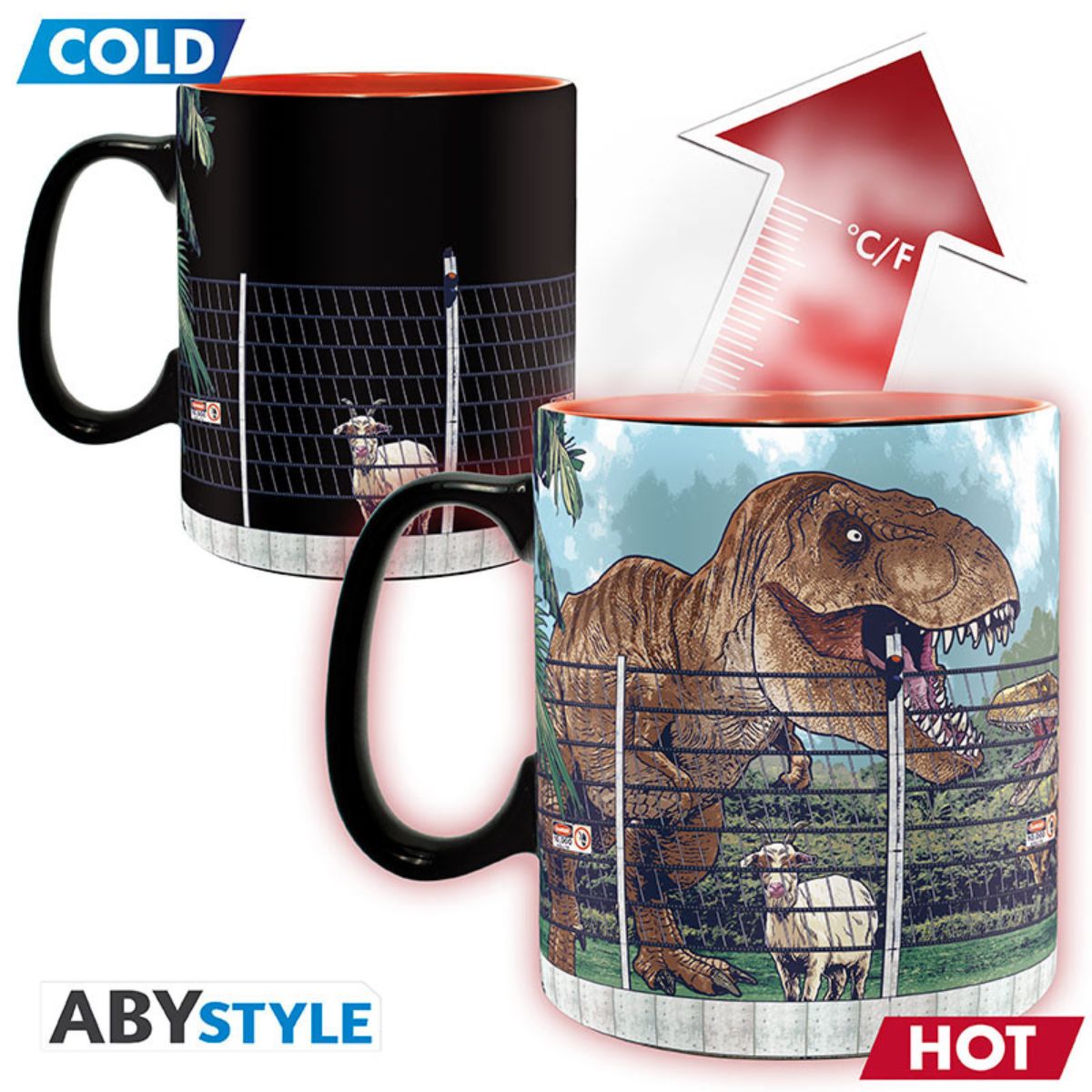 Jurassic Park Mug Heat Change 460 ml Gate Box
