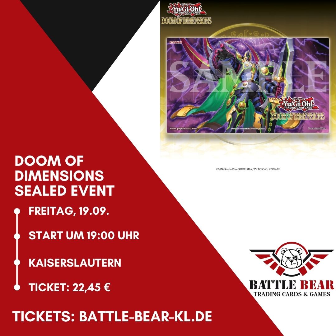 Yu-Gi-Oh! Core Booster Premiere Doom of Dimensions - 19.09.2025
