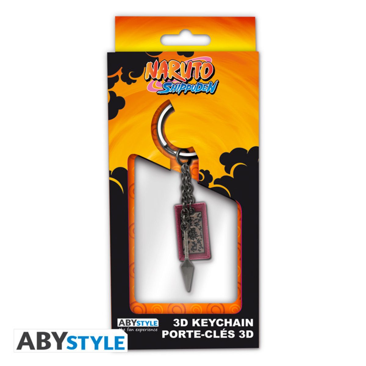 Naruto Shippuden Keychain 3D Kunai & Explosive Tag