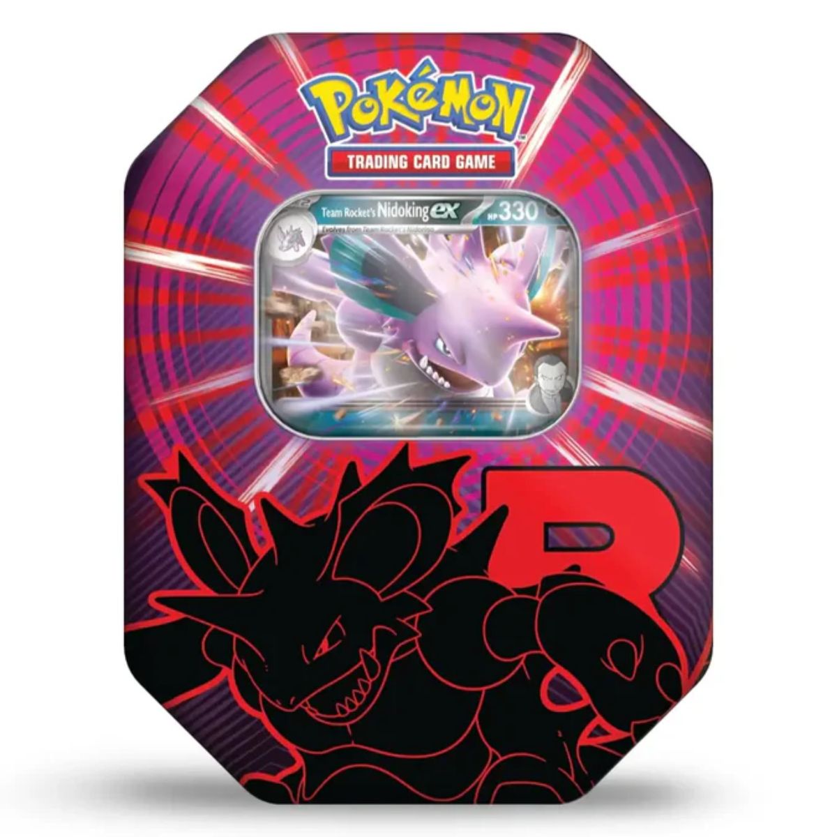 Pokémon Team Rockets Nidoking ex Tin 124 Englisch