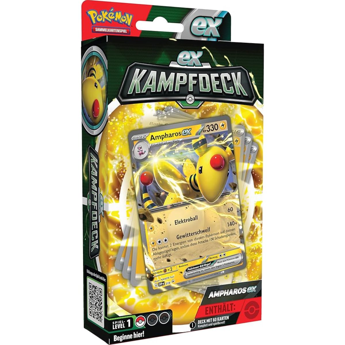 Pokémon Battle Deck Ampharos Ex Englisch