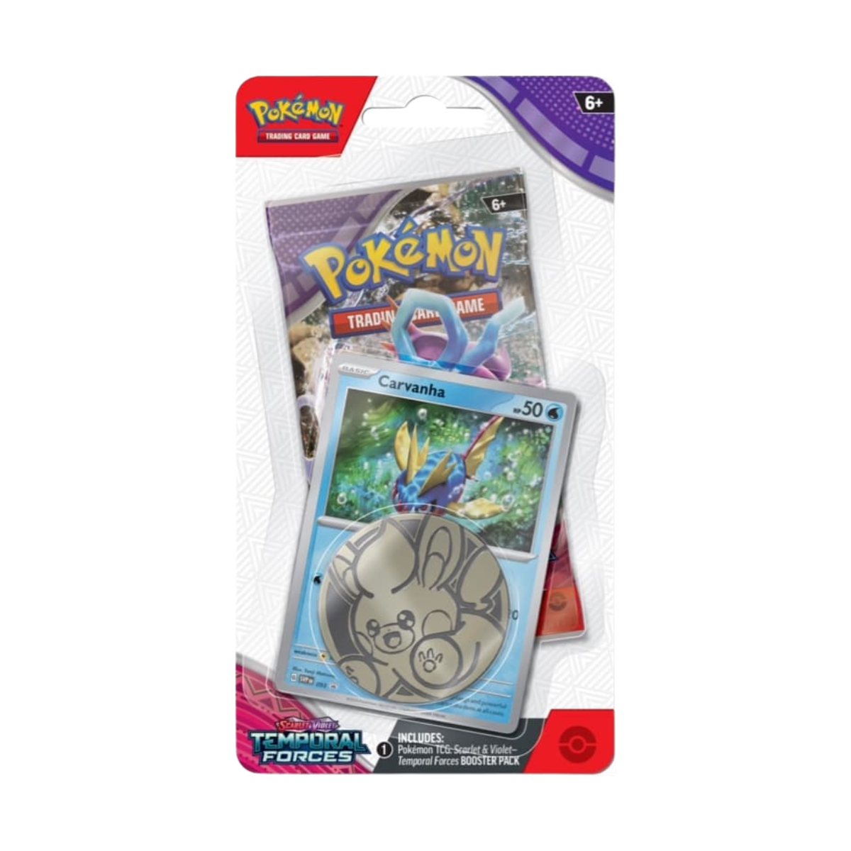 Pokémon Temporal Forces Checklane Blister Carvanha Englisch