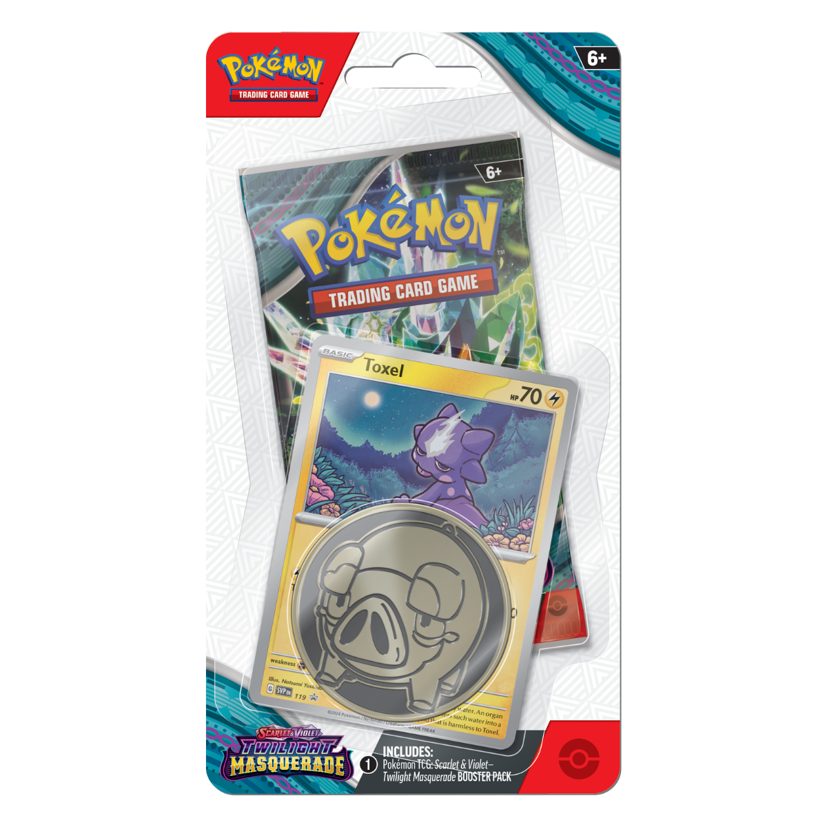 Pokémon Twilight Masquerade Blister Toxel Englisch