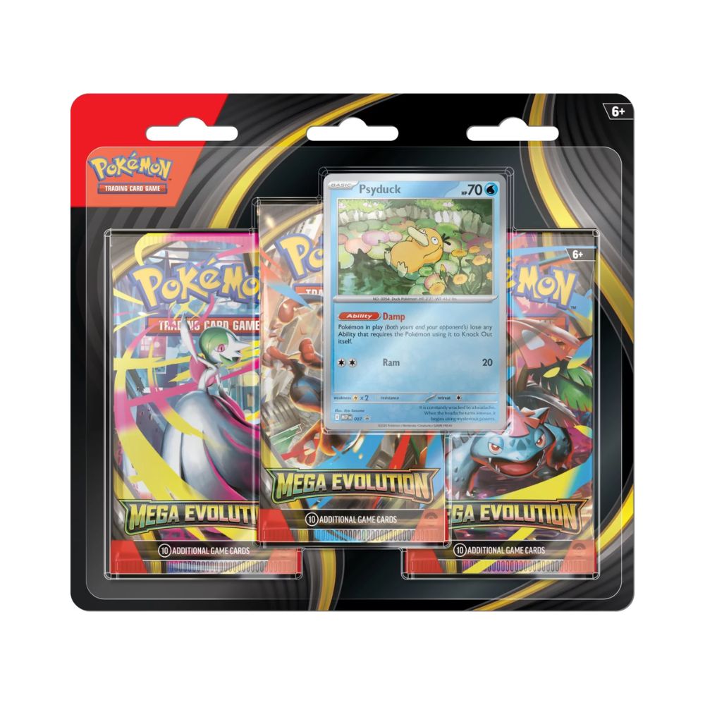 Pokémon Mega Evolution 3-Pack Blister Psyduck Englisch