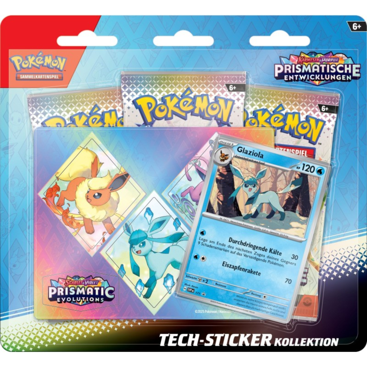 Pokémon Prismatische Entwicklungen Tech-Sticker Kollektion Glaziola Deutsch