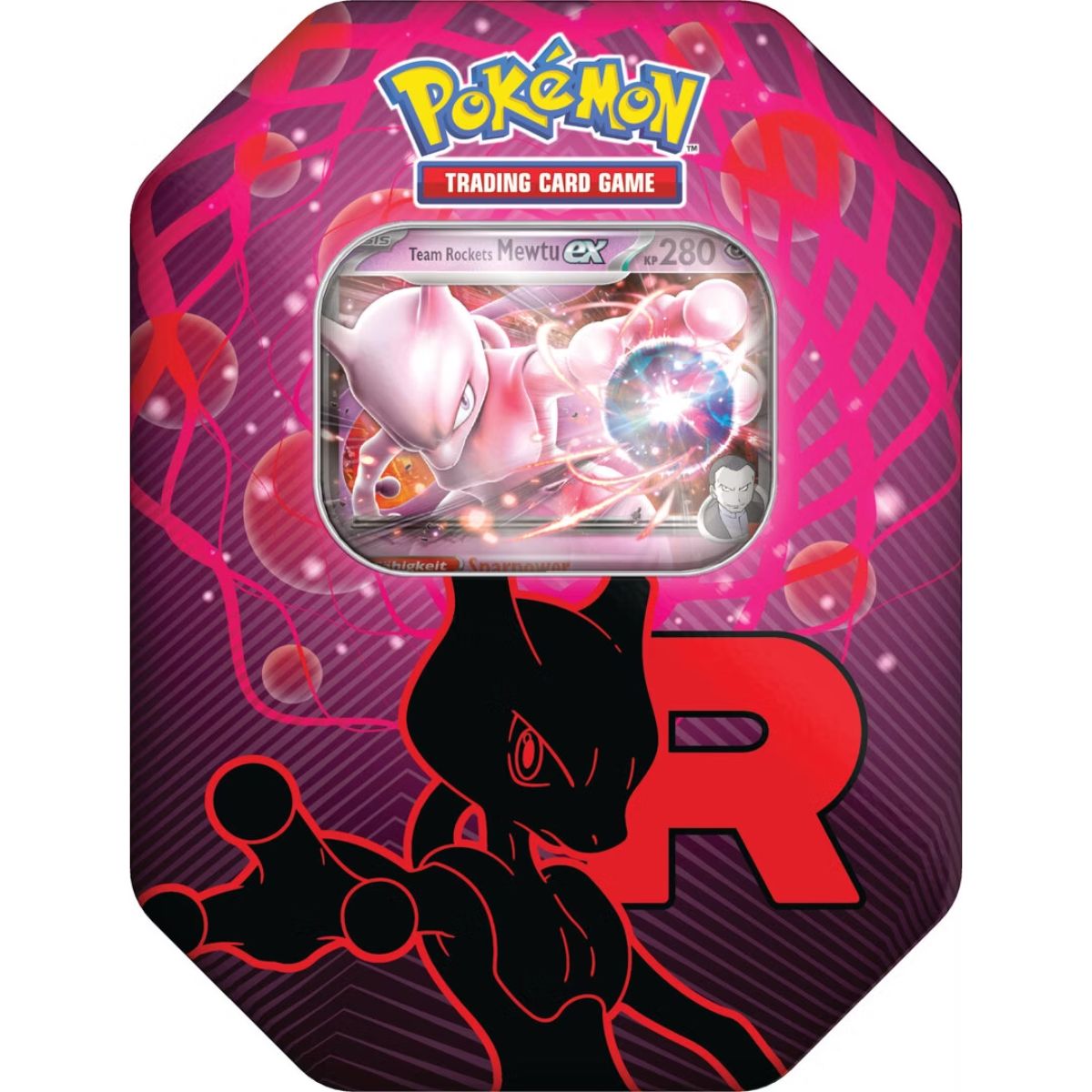 Pokémon Team Rockets Mewtu ex Tin 123 Deutsch