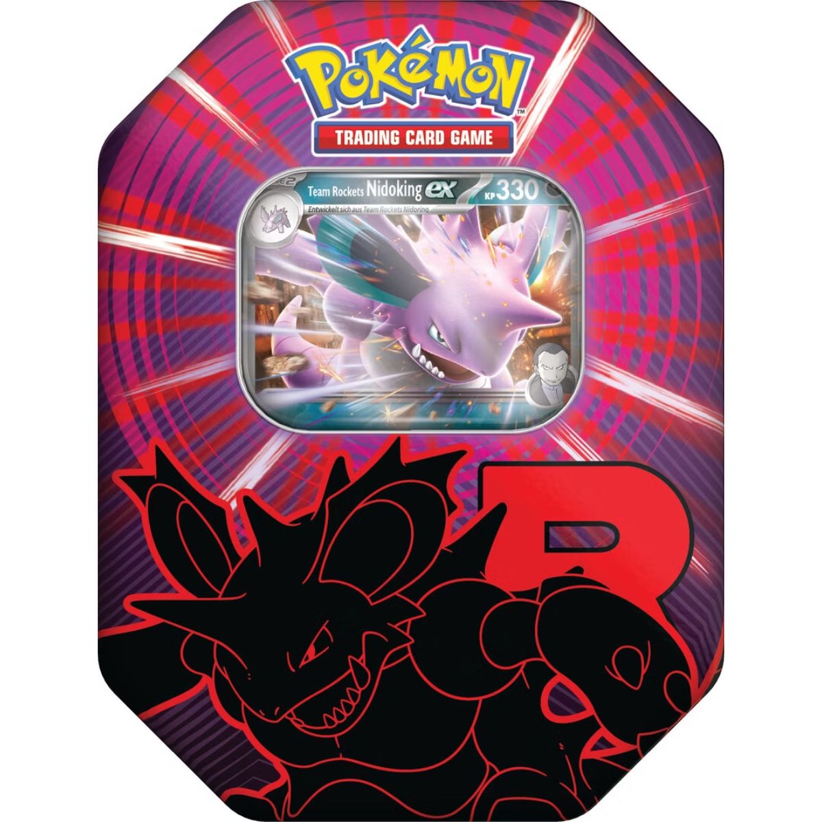 Pokémon Team Rockets Nidoking ex Tin 124 Deutsch