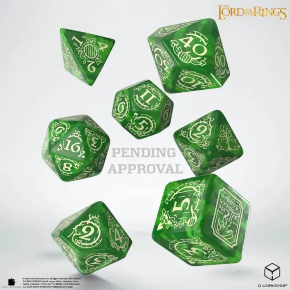 Q-Workshop Shire The Lord Of The Rings Dice Set